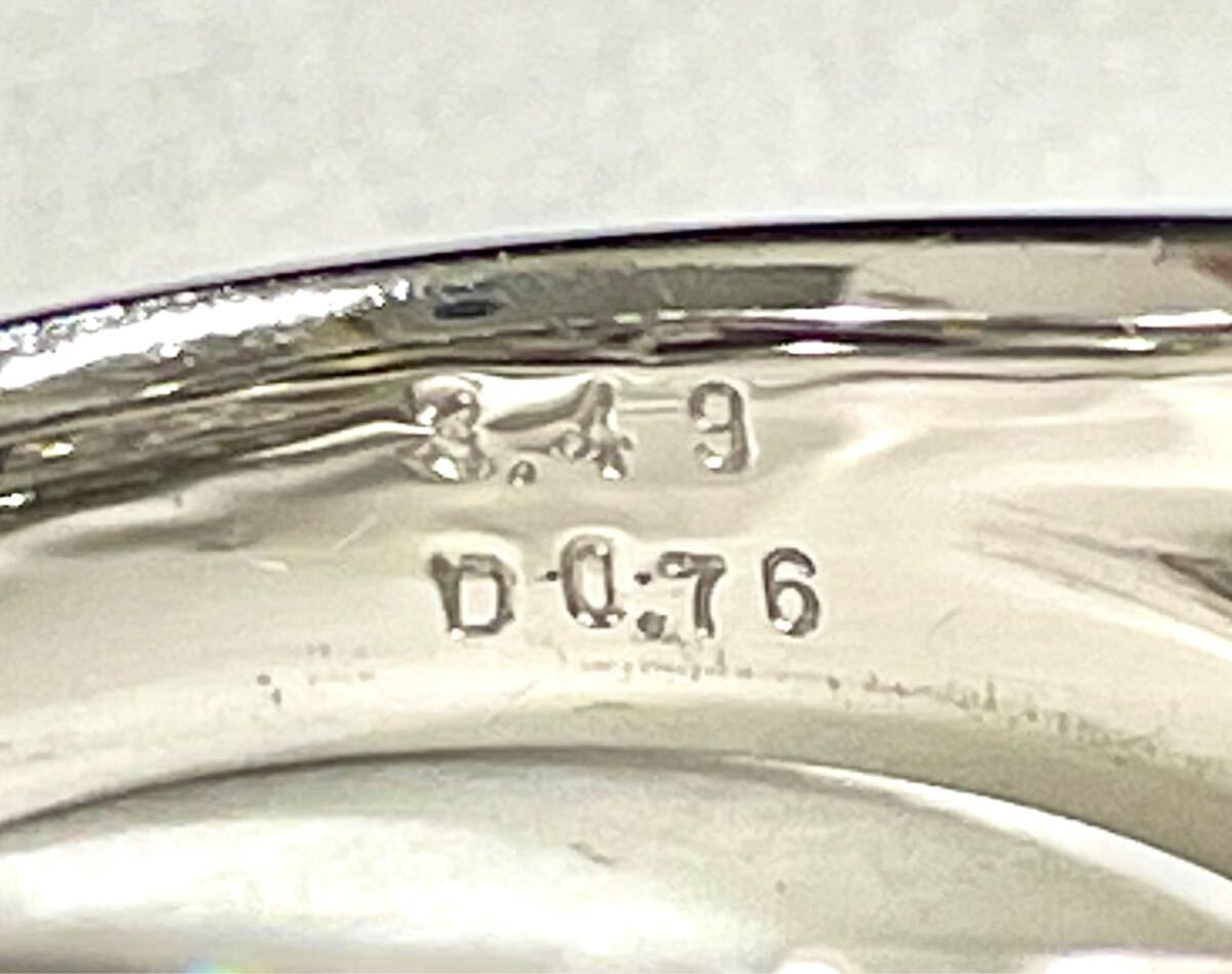 ☆Pt900 スフェーン3.49ct&ダイヤリング 13號(hào)☆
