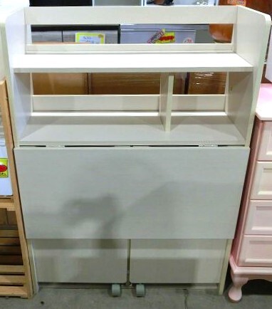 ♪♪【6K7②aa】 ニトリ　ライティングデスク　タンブレロ2 80 WW　ホワイトウォッシュ　幅79cm　2way　収納デスク♪♪