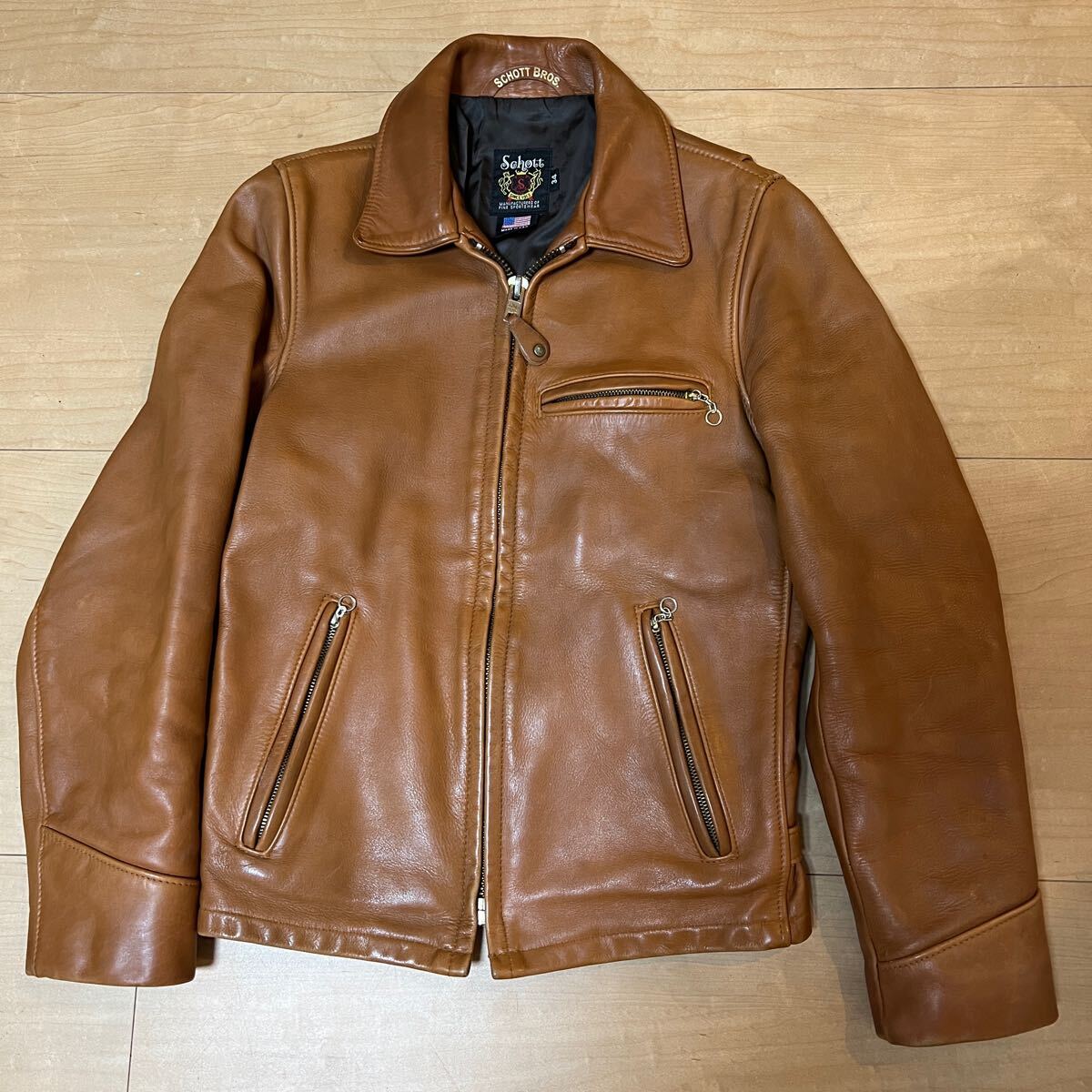 Yahoo!オークション - schott ショット レザーシングル Yahoo!オークション - schott ショット レザーシングル