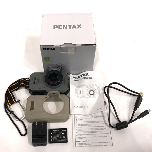 1円 PENTAX WG-1000 コンパクトデジタルカメラ ペンタックス オリーブ