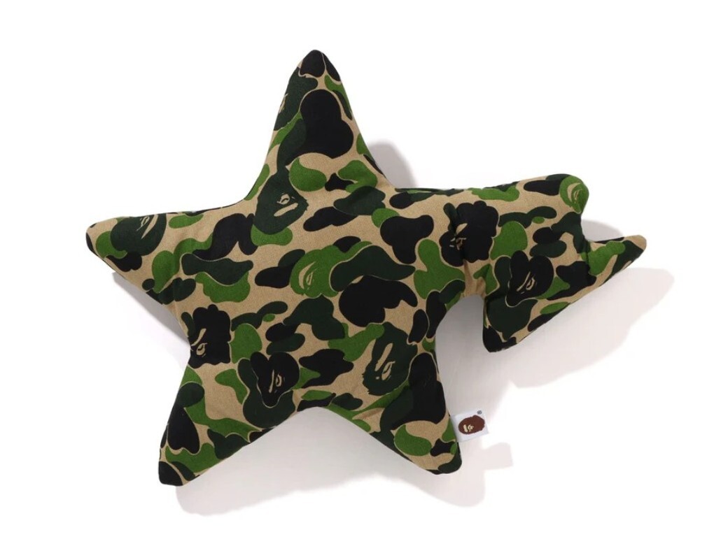 即発送 正規 24AW A BATHING APE ABC CAMO STA CUSHION GREEN ア ベイシング エイプ BAPE ベイプ エービーシー カモ スタ クッション 迷彩