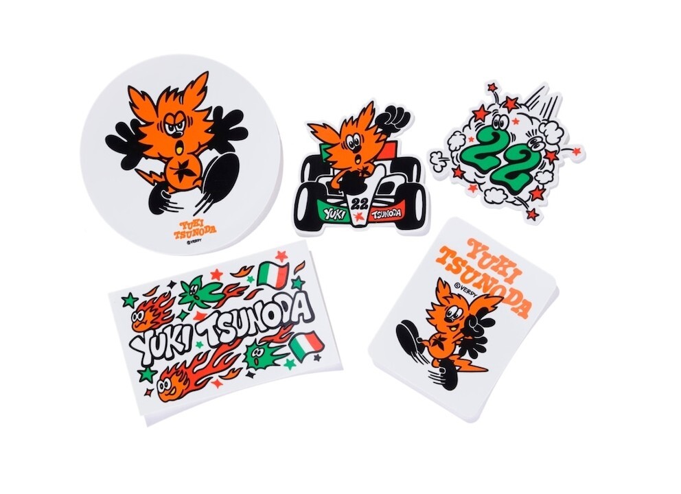レア 即発送 角田裕毅 YUKI TSUNODA VERDY Sticker Set & key レア 即発送 角田裕毅 YUKI TSUNODA VERDY Sticker Set & key