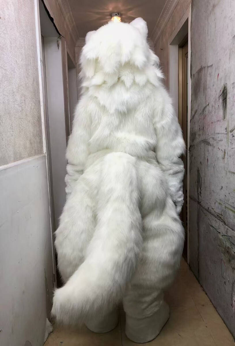 オオカミ ケモノ 着ぐるみ マスク コスプレ コスチューム 一式