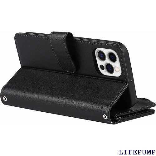 iPhone12pro Max case notebook type shoru. case card inserting smartphone case mobile cover black 608