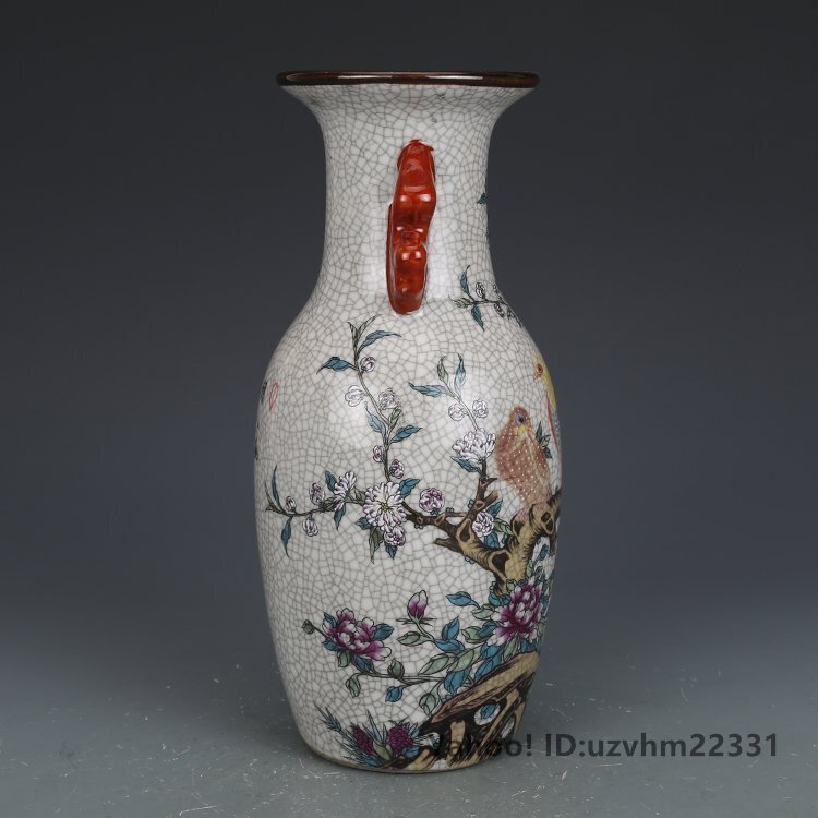 高品質 官窯焼き 粉彩描金 磁器 花瓶 景徳鎮 置物 中国陶磁 中国 高品質 官窯焼き 粉彩描金 磁器 花瓶 景徳鎮 置物 中国陶磁 中国