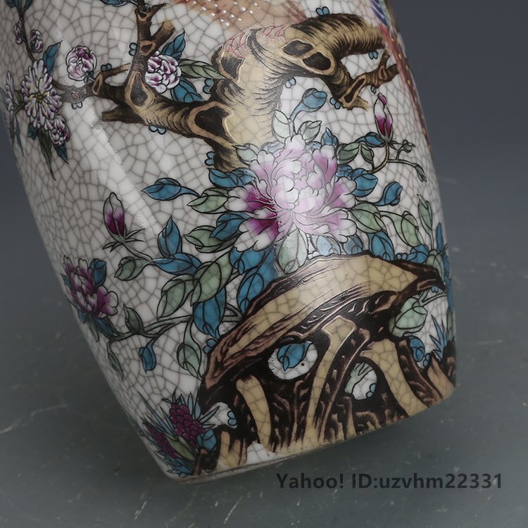 高品質 官窯焼き 粉彩描金 磁器 花瓶 景徳鎮 置物 中国陶磁 中国 高品質 官窯焼き 粉彩描金 磁器 花瓶 景徳鎮 置物 中国陶磁 中国