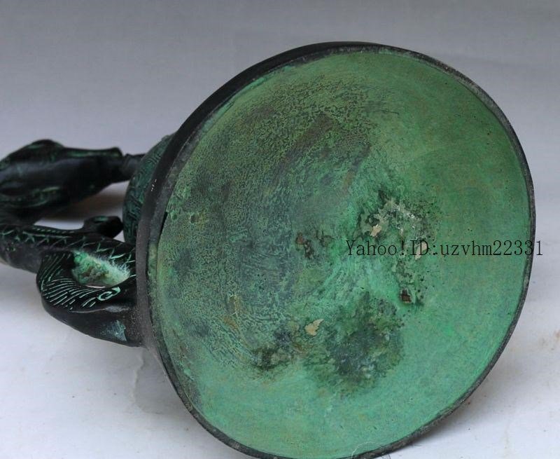 青銅器 双竜鐘曽侯乙編鐘 装飾品 現代工芸品 美術品 置物 銅製