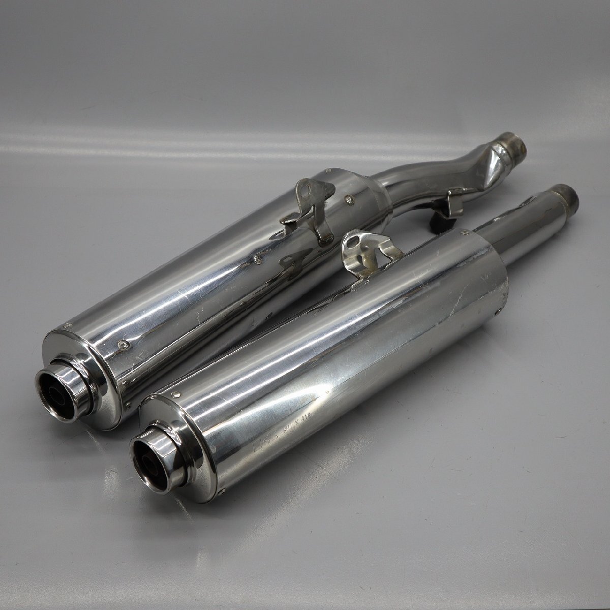 カワサキ ZZR400 ZX400N 純正 サイレンサー マフラー 左右 KHI K 418　241111BD0078