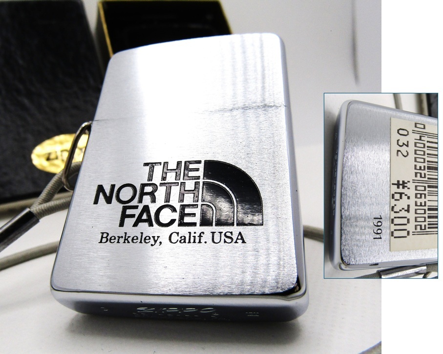 ノースフェイス ロスプルーフ イタリックボトム zippo ジッポ 1990年 未使用