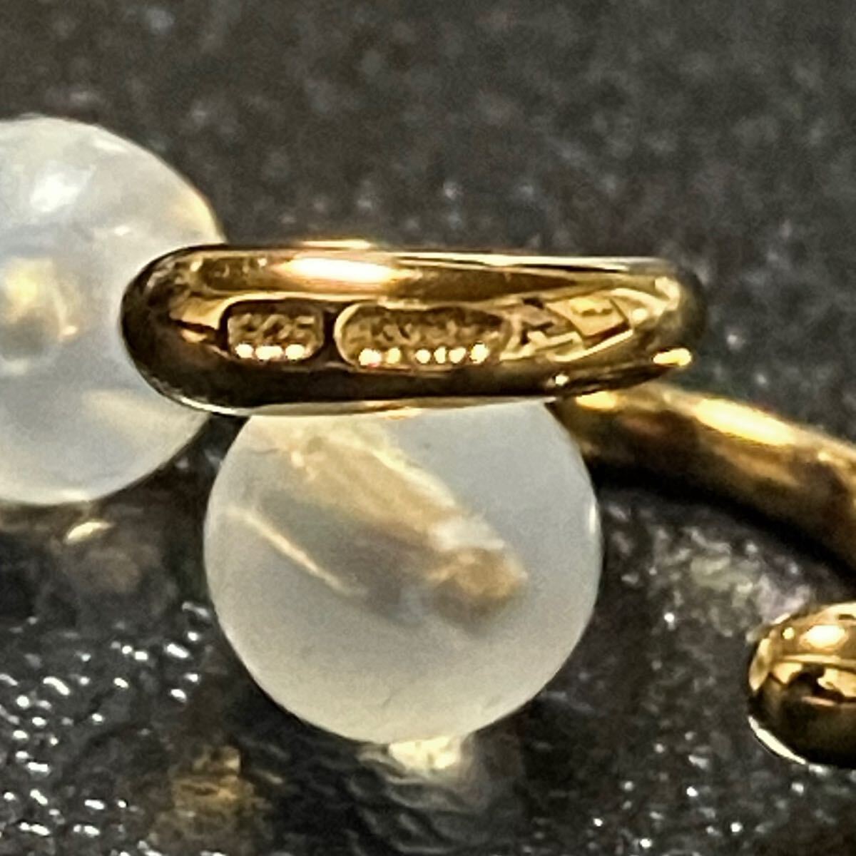 【ws500】美品 Jouete ジュエッテ イヤーカフ イヤリング SV925 ゴールドコーティング_画像5