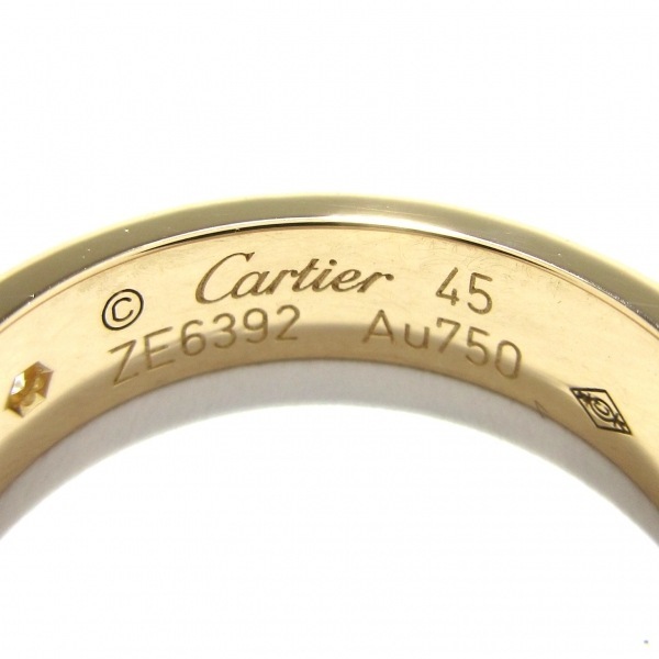  отполирован # Cartier Cartier кольцо 45 Minya bK18PG× бриллиант 1P diamond / примерно 0.02 carat аксессуары ( палец )