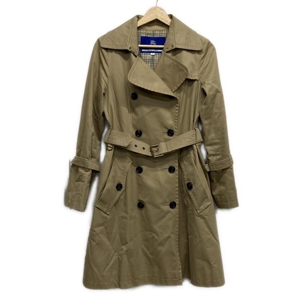 バーバリーブルーレーベル Burberry Blue Label トレンチコート サイズ40 M - ベージュ レディース 長袖/春/秋 美品 コート