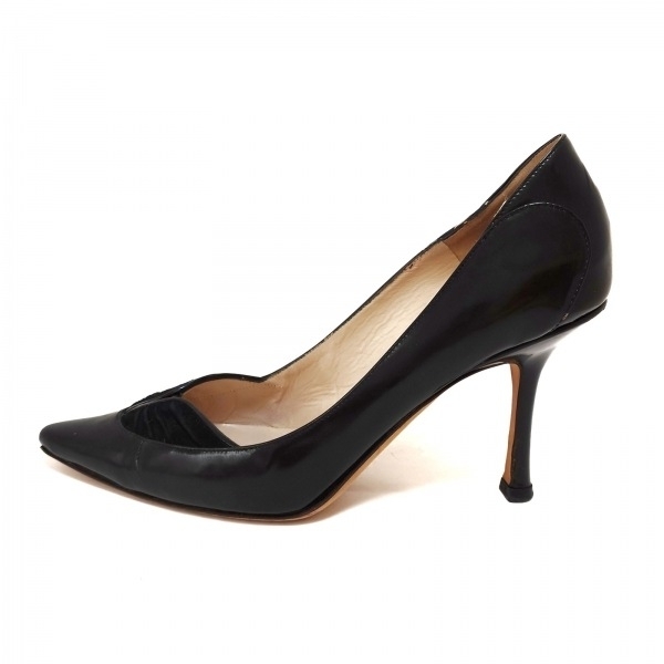 ジミーチュウ JIMMY CHOO パンプス 36 レザー 黒 レディース 靴