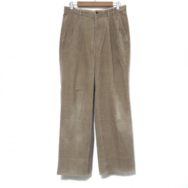 パパス Papas パンツ サイズ ベージュ メンズ フルレングス/ベロア 美品 ボトムス