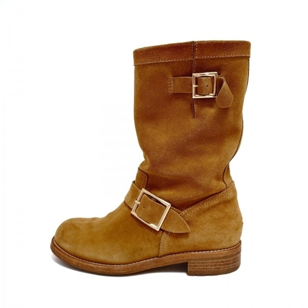 ジミーチュウ JIMMY CHOO ブーツ 36 1/2 - ブラウン レディース 靴