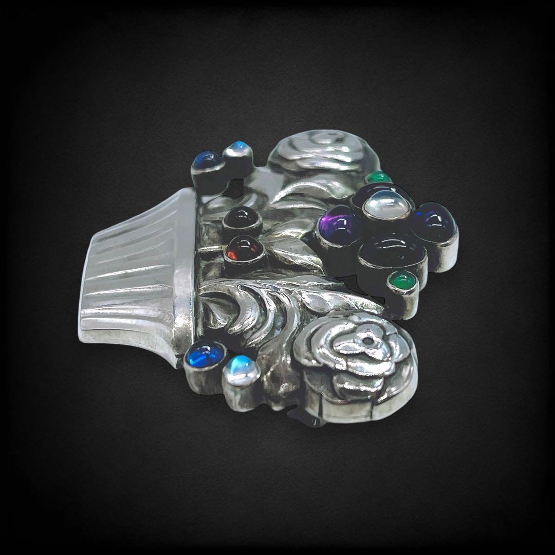 Georg Jensen ジョージジェンセン 花かご 花束 バスケット #67 Georg Jensen ジョージジェンセン 花かご 花束 バスケット #67