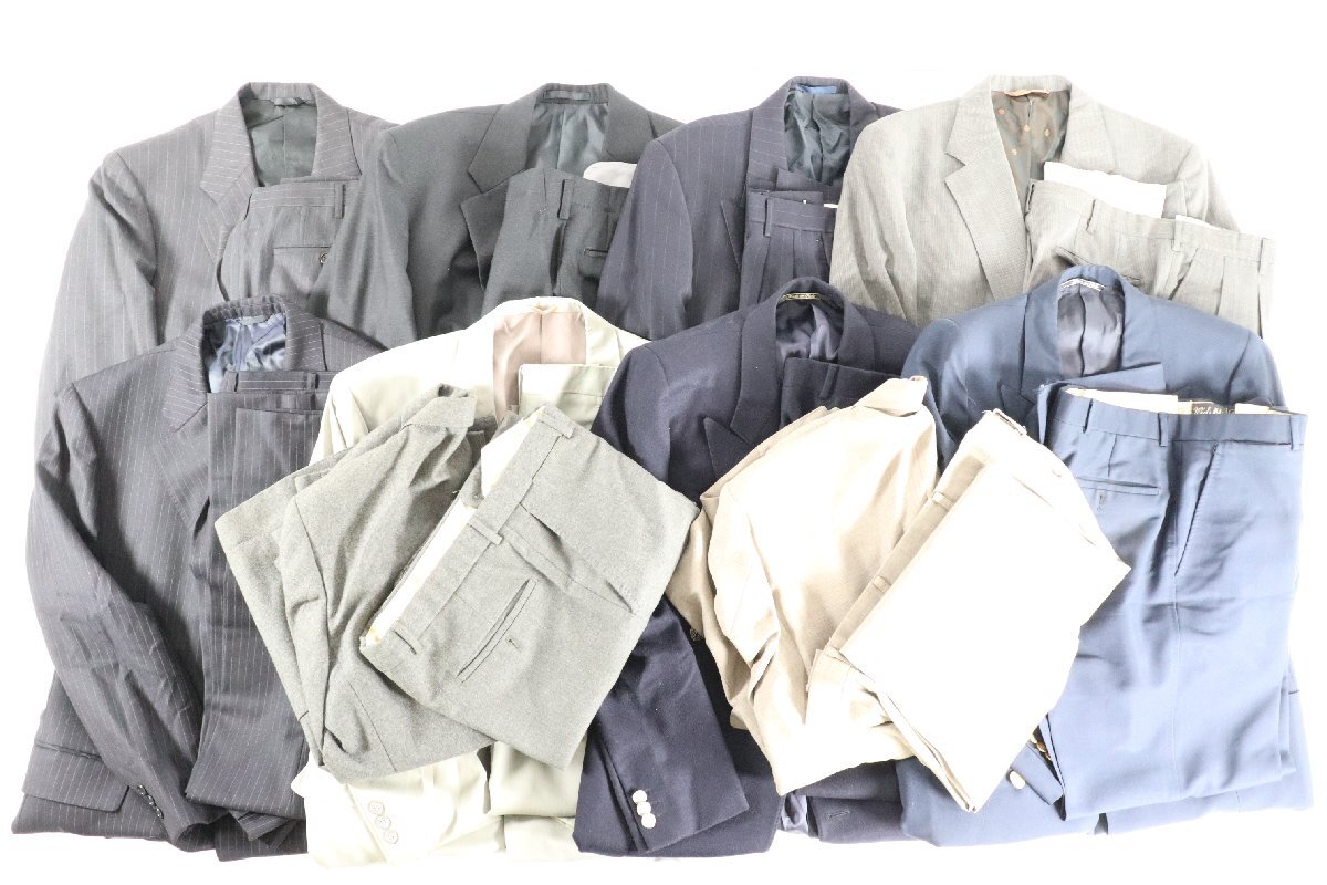 【10点】Ermenegildo Zegna エルメネジルド ゼニア スーツ セットアップ ジャケット スラックス メンズ 紳士 まとめ売り 4533-AM