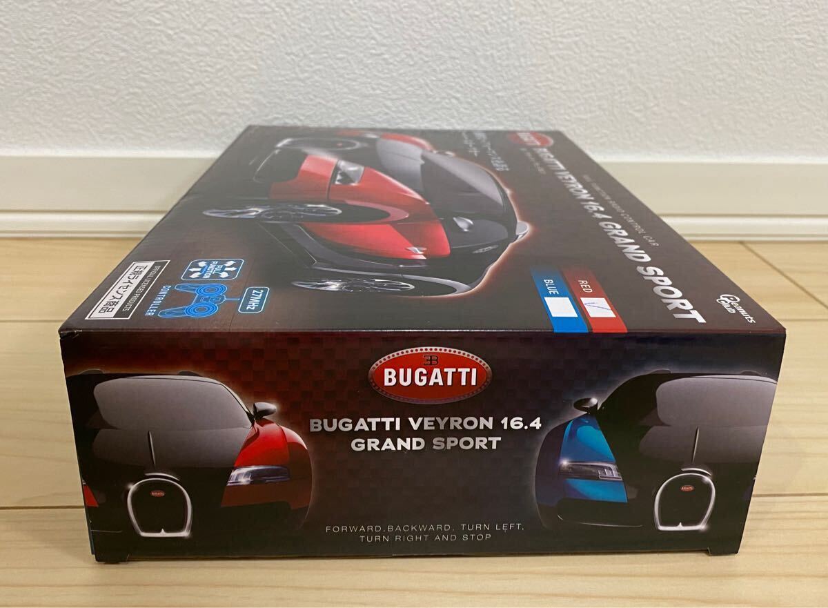 RC ブガッティ ヴェイロン ラジコン BUGATTI VEYRON16.4 GRAND SPORT RED 赤 スポーツカー 27MHz 正規(guī)品 ラジコンカー 新品 未開封
