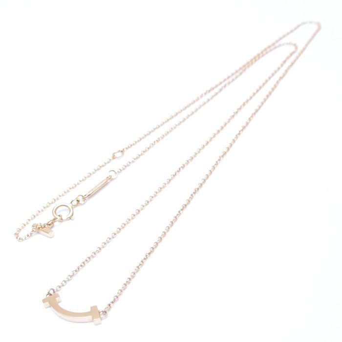 TIFFANY&Co. ティファニー Tスマイル ネックレス ミニ K18PG TIFFANY&Co. ティファニー Tスマイル ネックレス ミニ K18PG