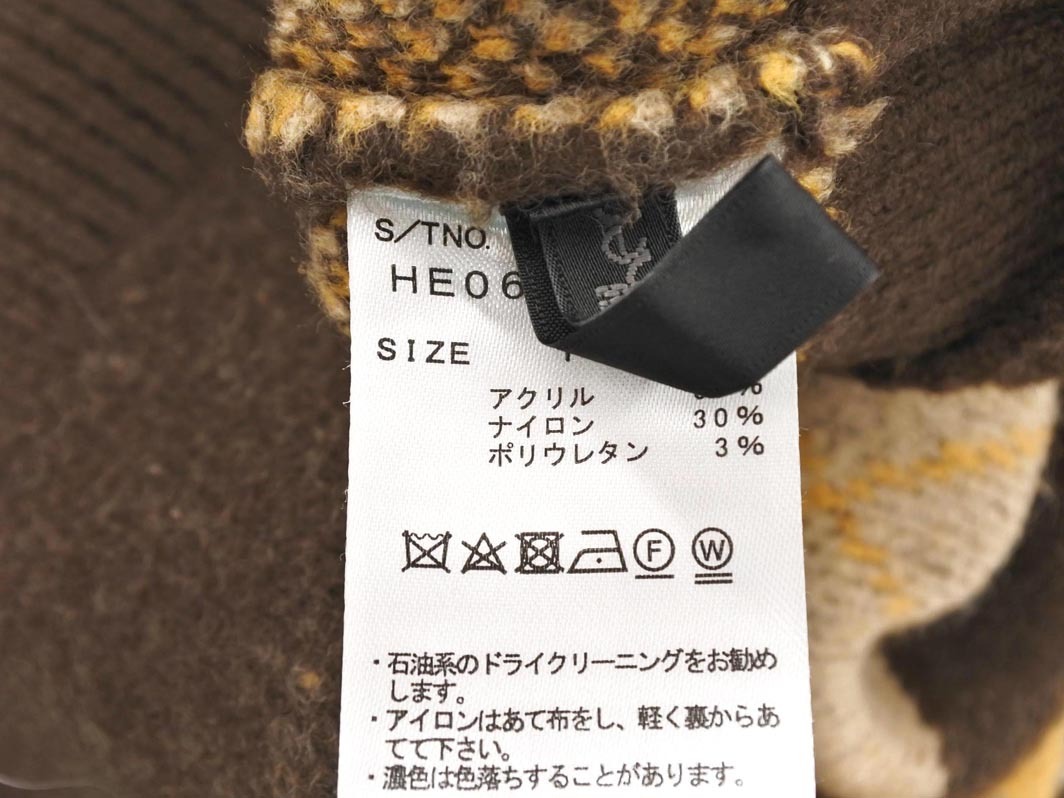 Heather ヘザー タートルネック ニット セーター sizeF/茶 ◇■ ☆ eka1 レディース