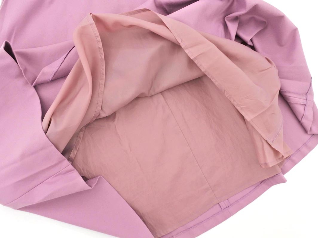 NATURAL BEAUTY BASIC ナチュラルビューティーベーシック タック ロング スカート sizeL/ラベンダー ◇■ ☆ eka5 レディース