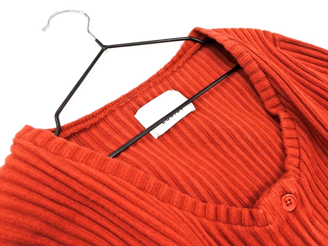 EGOIST エゴイスト カーディガン風(fēng) Iライン ワンピース テラコッタ ◇■ ☆ eka5 レディース