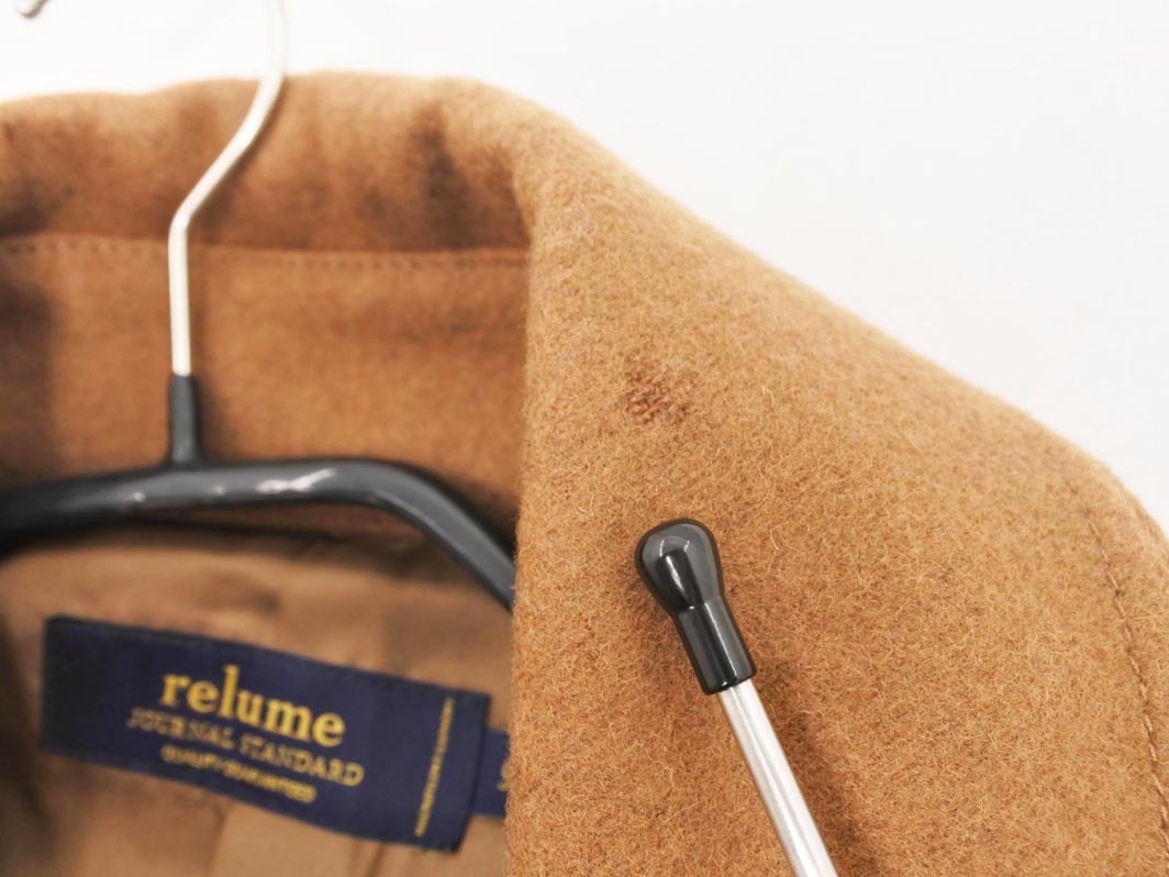 JOURNAL STANDARD relume ジャーナルスタンダードレリューム ウール混 ステンカラー コート sizeS/キャメル ◇■ ☆ eka6 メンズ
