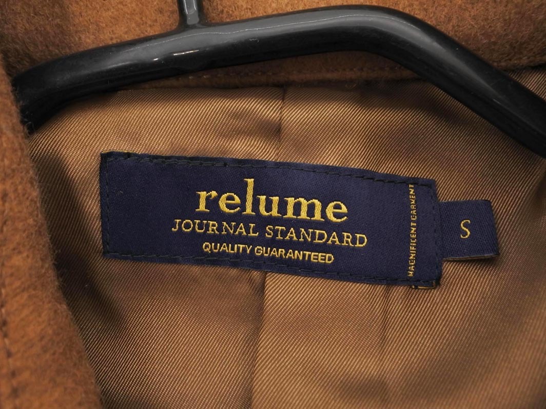 JOURNAL STANDARD relume ジャーナルスタンダードレリューム ウール混 ステンカラー コート sizeS/キャメル ◇■ ☆ eka6 メンズ