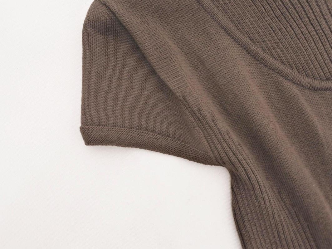 UNTITLED アンタイトル ウール混 ニット ワンピース size0/茶 ◇■ ☆ eka7 レディース