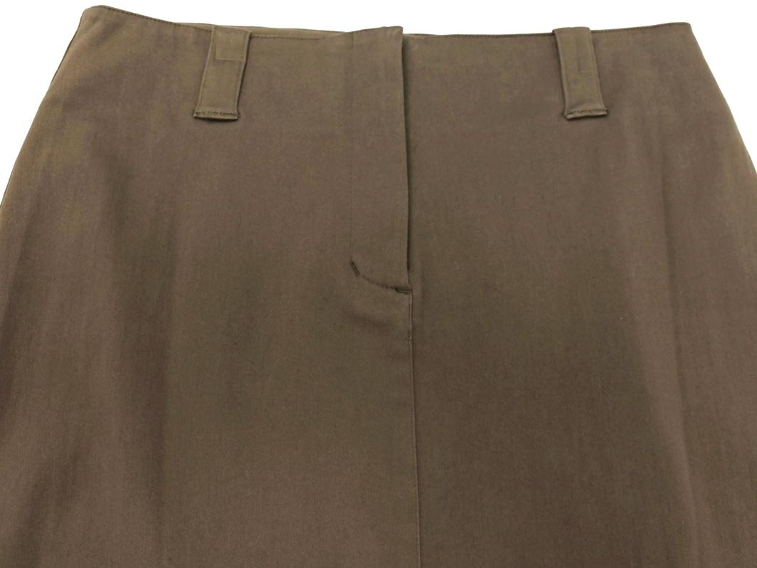 DKNY ダナキャランニューヨーク バックスリット ロング タイト スカート size4/カーキ ◇■ ☆ eka8 レディース
