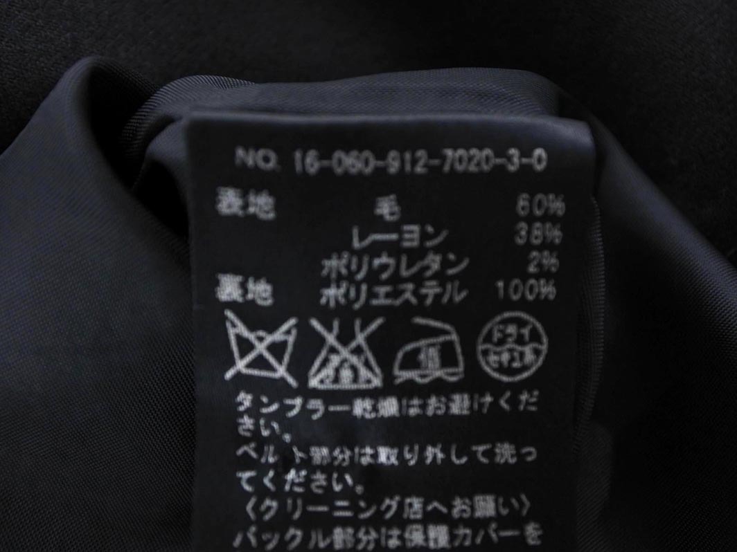 SLOBE IENA スローブイエナ ウール混 巻き ラップ スカート size36/黒 ◇■ ☆ eka8 レディース