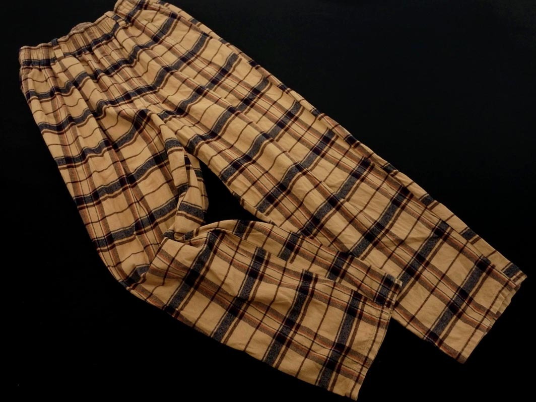 JOURNAL STANDARD relume ジャーナルスタンダードレリューム チェック テーパード パンツ sizeM/ベージュ ◇■ ☆ eka8 レディース
