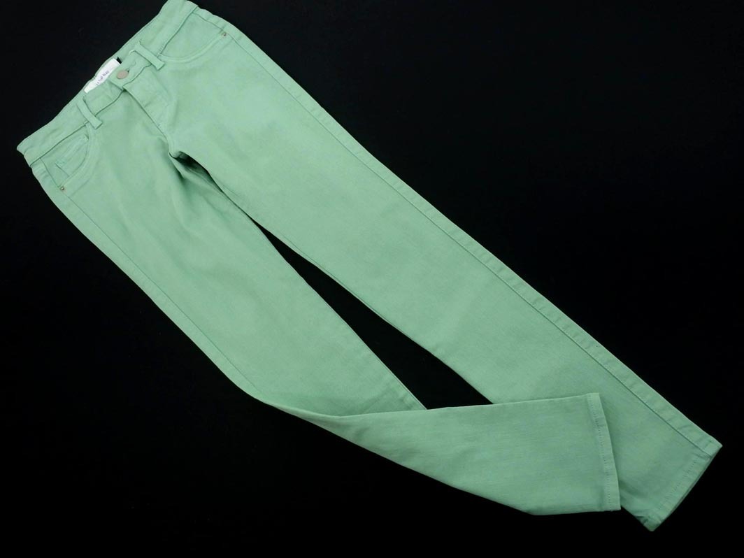 ネコポスOK 新品 LE CIEL BLEU ルシェルブルー スキニー パンツ size36/緑 ■■ ☆ eka8 レディース