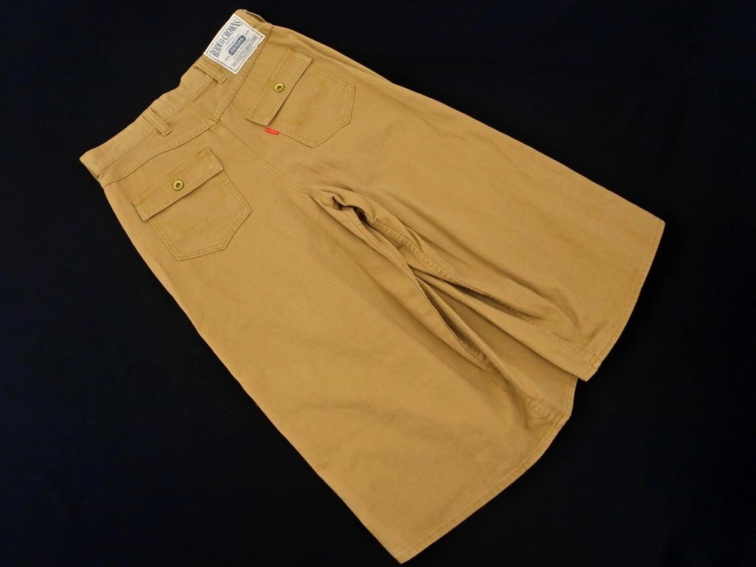 RODEO CROWNS ロデオクラウンズ デニム スカート型 パンツ sizeS/ベージュ ■■ ☆ ekb1 レディース