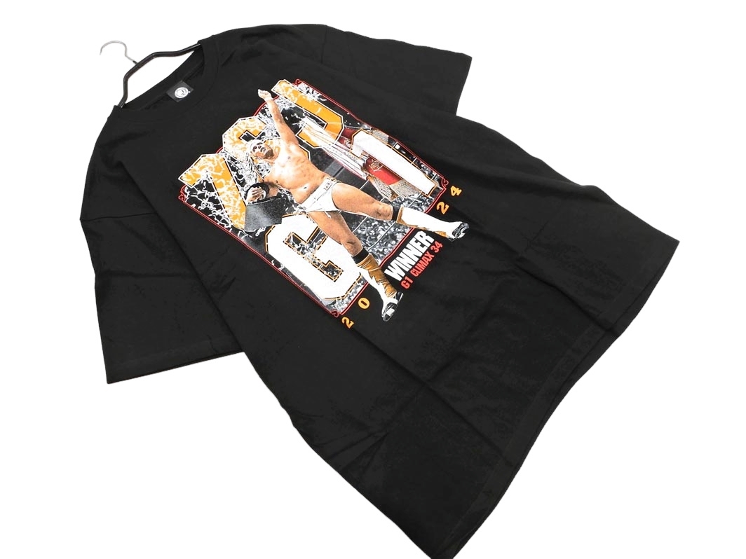 新品 新日本プロレス ザック・セイバーJr. G1 CLIMAX 34 優勝記念 Tシャツ sizeXXL/黒 ■■ ☆ ekb2 メンズ
