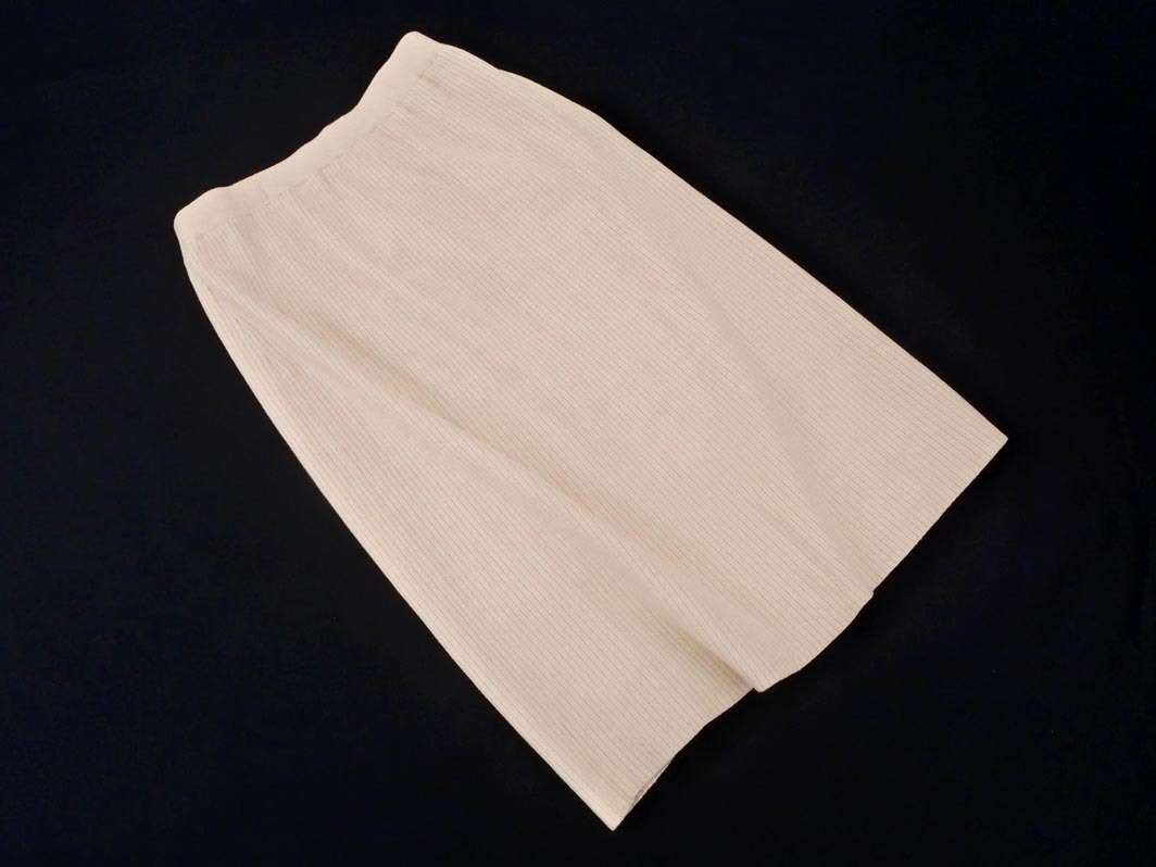 Apuweiser-riche アプワイザーリッシェ リブ ニット スカート size1/ベージュ ◇■ ☆ ekb5 レディース