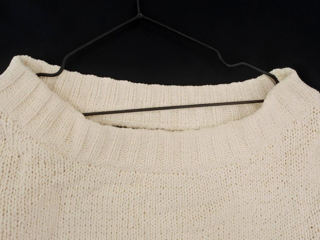EMODA エモダ ボートネック ショート丈 ニット セーター オフホワイト ◇■ ☆ ekb5 レディース
