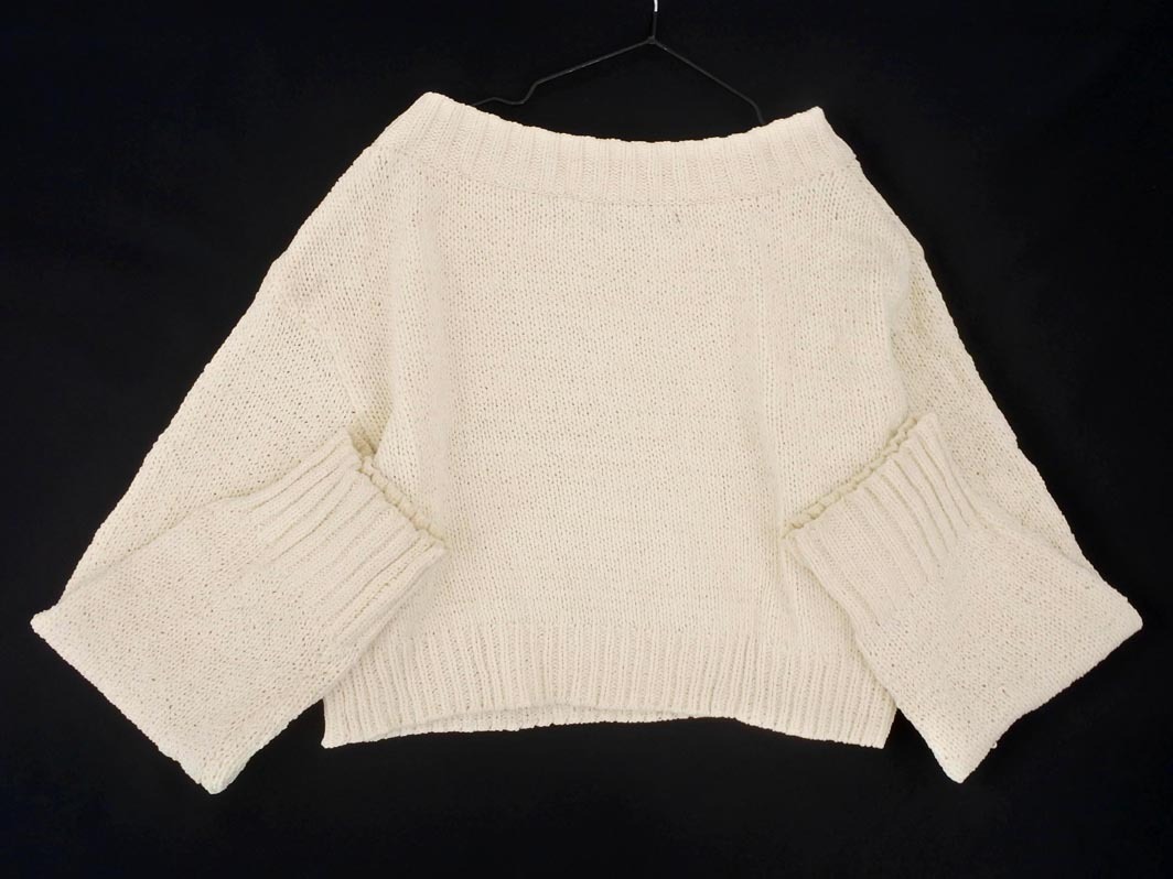 EMODA エモダ ボートネック ショート丈 ニット セーター オフホワイト ◇■ ☆ ekb5 レディース