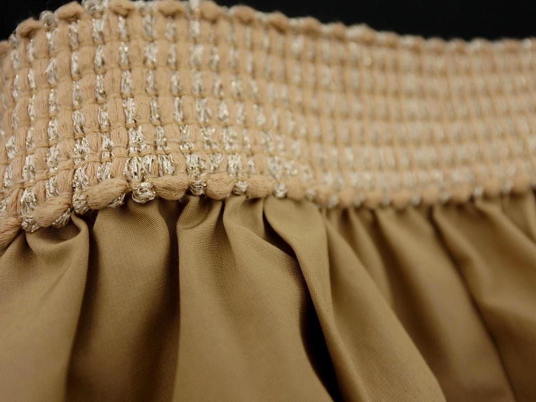 NATURAL BEAUTY ナチュラルビューティー 大きいサイズ フレア スカート size15/ベージュ ■■ ☆ ekb4 レディース