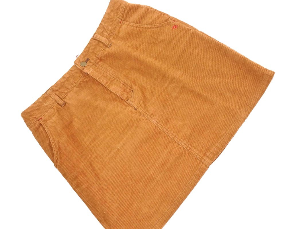 arnold palmer アーノルドパーマー コーデュロイ Aライン 臺(tái)形 スカート size3/キャメル ◇■ ☆ ekb5 レディース