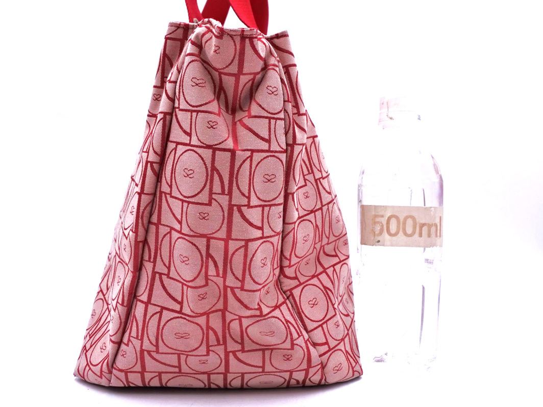 SAVOY サボイ 総柄 トート バッグ 赤 ■■ ☆ ekb5 レディース