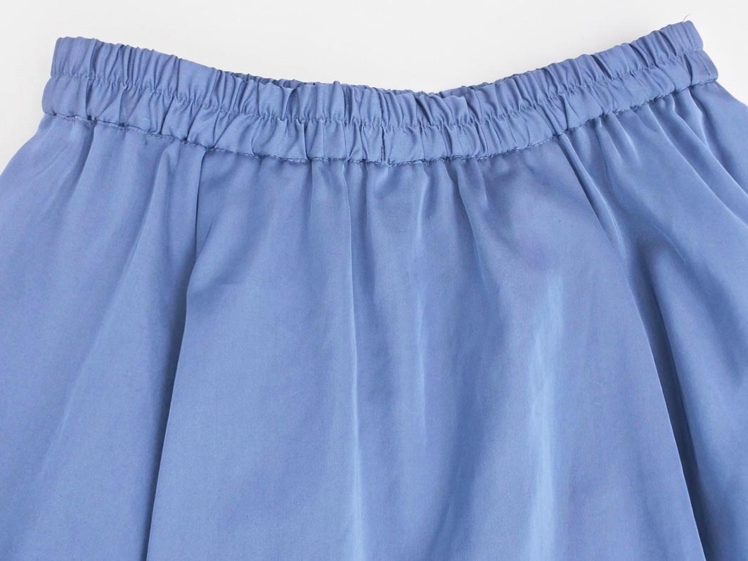 MICHEL KLEIN ミッシェルクラン ロング スカート size38/青 ■■ ☆ ekb8 レディース