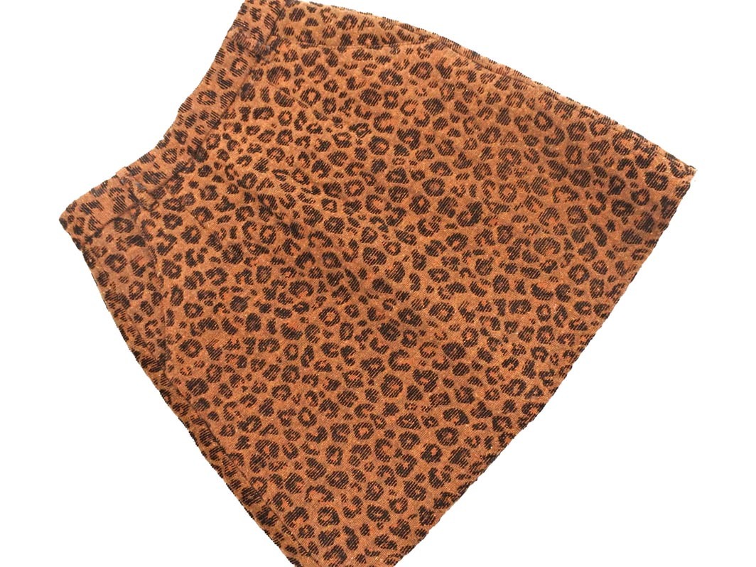 Heather ヘザー ヒョウ柄 Aライン 臺形 スカート sizeM/茶 ◇■ ☆ ekb9 レディース