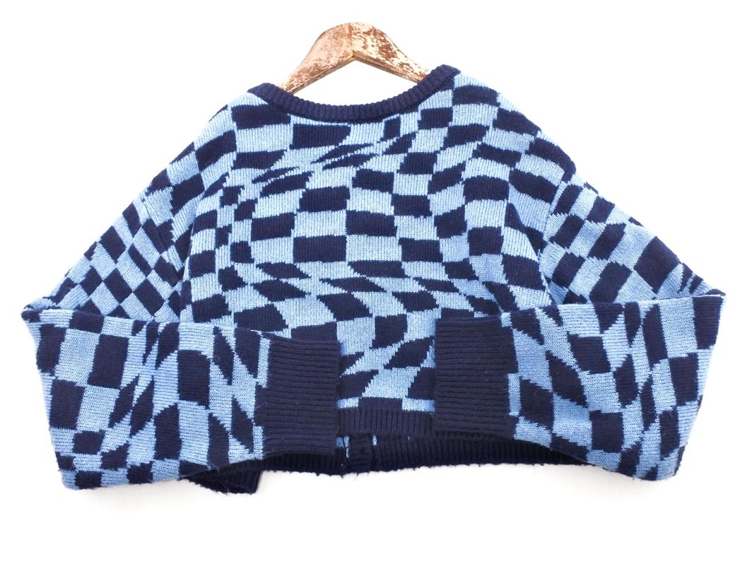 Heather ヘザー ニット カーディガン sizeF/紺 ◇■ ☆ ekb9 レディース