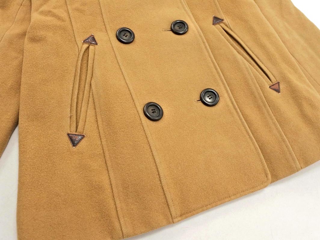 EASTBOY イーストボーイ ウール混 ダブルボタン ショート コート size11/ベージュ ◇■ ☆ ekc0 レディース
