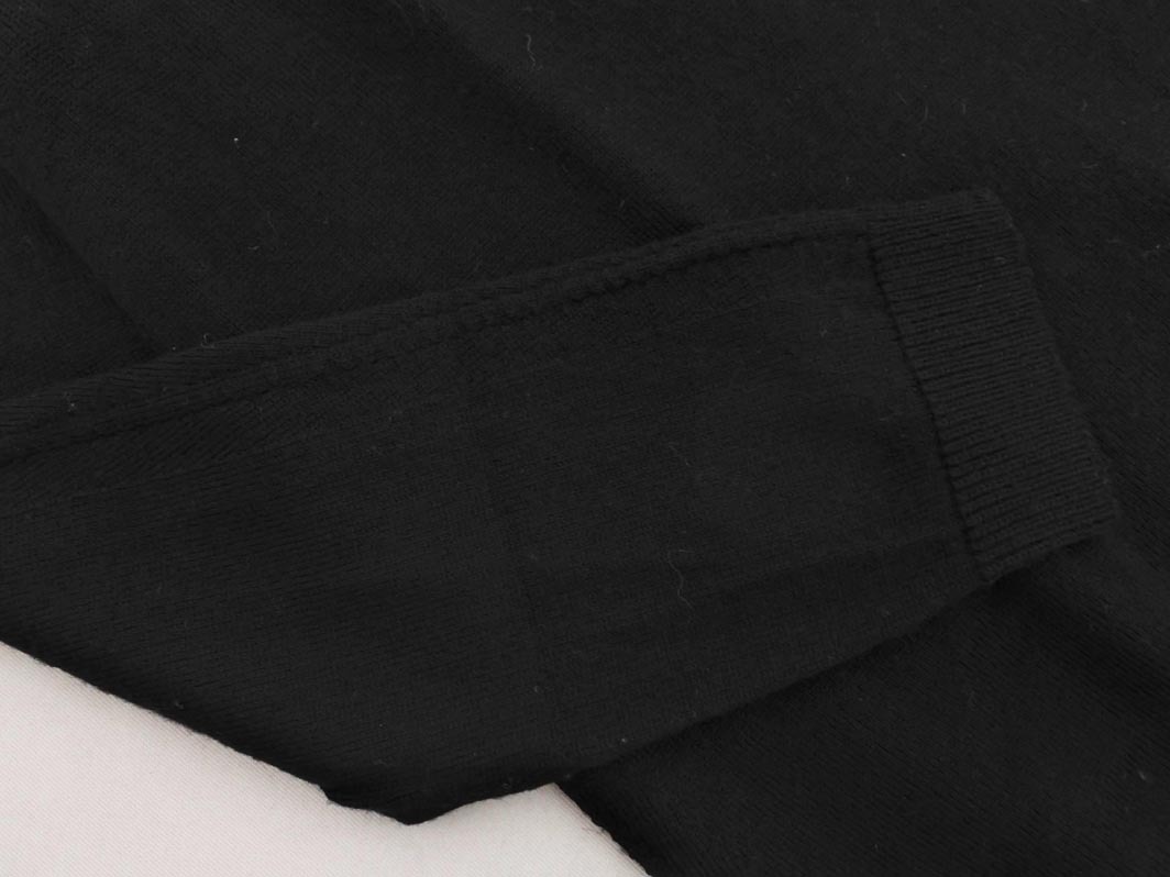 ネコポスOK COMME CA DU MODE コム サ デ モード ウール100% ニット セーター size9/黒 ◇■ ☆ ekc2 レディース