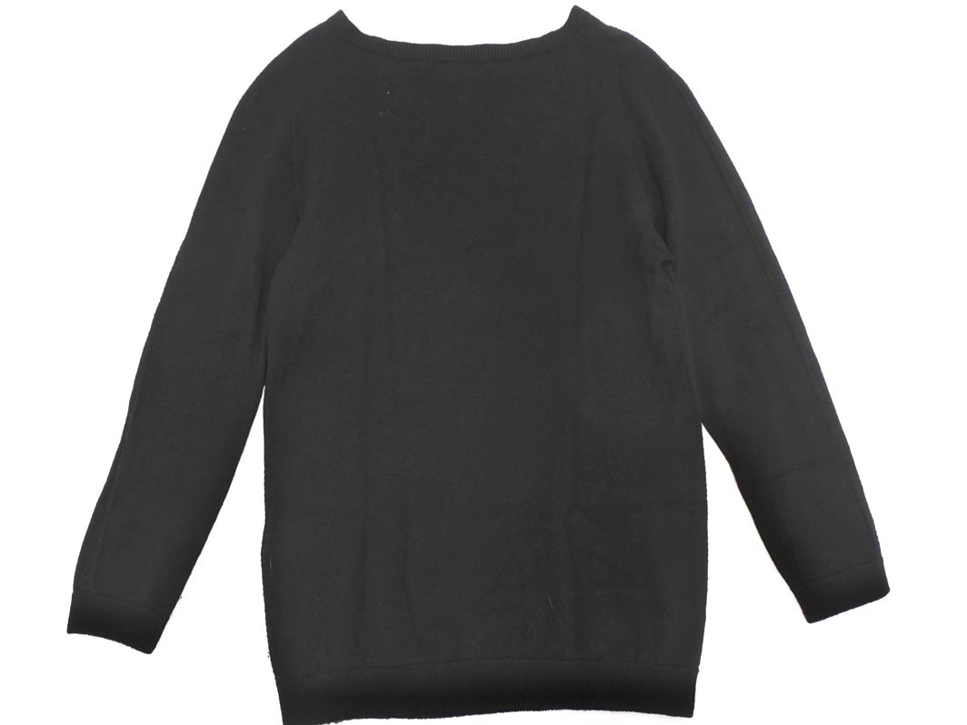ネコポスOK COMME CA DU MODE コム サ デ モード ウール100% ニット セーター size9/黒 ◇■ ☆ ekc2 レディース