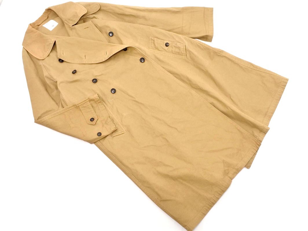 HARROW TOWN STORES ハロータウンストアーズ HTS ダブルボタン ロング コート size44/ベージュ ◇■ ☆ ekc2 レディース