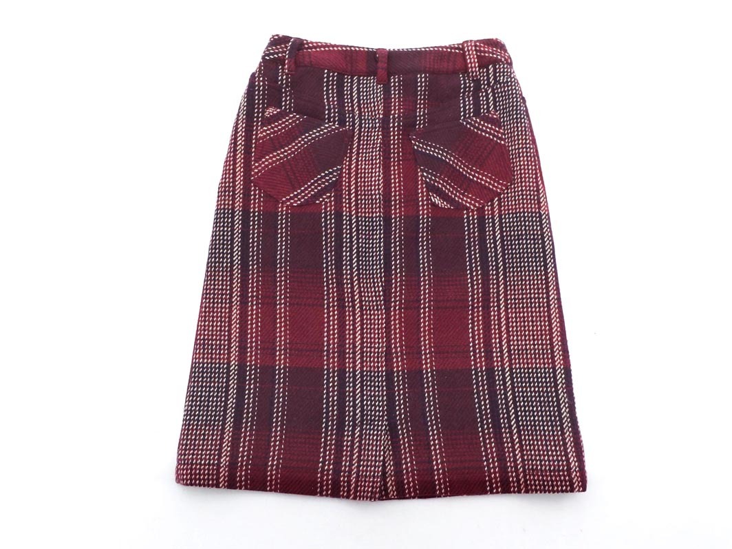 Eddie Bauer エディーバウアー ウール混 スカート sizeP4/赤 ◇■ ☆ ekc5 レディース