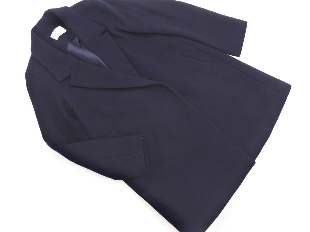 STUDIOUS ステュディオス ウール混 チェスター コート size1/濃紺 ◇■ ☆ ekc5 レディース